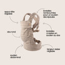 Porte-bébé Houndstooth