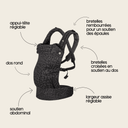 Porte-bébé Léopard Noir